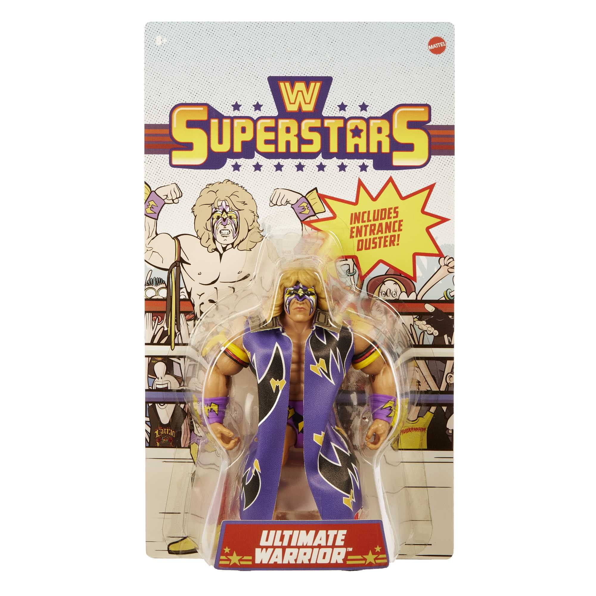 WWE Superstars Ultimate Warrior 80s Retro-Style Action Figure (Walmart Exclusive)