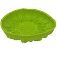 thumbnail image 4 of Smart Home 9" Silicone Sunflower Cake Pan Baking, Whisk & Scraper in Green, 4 of 7
