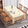 thumbnail image 3 of Tchckioa Fall Leaves Rectangle Tablecloth,Waterproof Stain Resistant Table Cover for Kitchen Outdoor Party Decor,60x84, 3 of 6