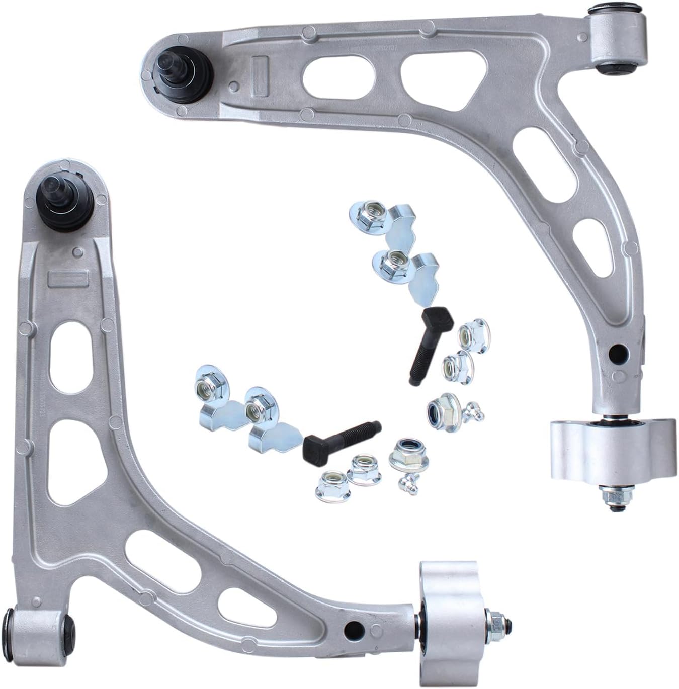 Detroit Axle - Rear Upper Control Arms Kit for 2002-2005 Ford Explorer Mercury Mountaineer, 2003-2005 Lincoln Aviator 2 Upper Control Arms with Ball Joint 2 Sway Bar Links Replacement