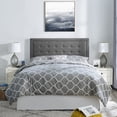 thumbnail image 5 of Modern Sleep Melbourne Tufted Upholstered Headboard, Gray and Queen, 5 of 8