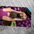 thumbnail image 5 of Grape Gym Towel with Storage Bag, 72.8"x26.8", Suitable for Yoga, Pilates, Fitness, Etc. - Yoga Blankets, Yoga Mat Towel, Yoga Towel, 5 of 6