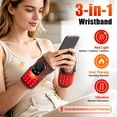 thumbnail image 3 of Cordless Wrist Heating Pad Massage, Heated Wrist Brace Wrap with 660 red light, Wrist Massager with 5 Heats and 3 Vibrations Modes, Gift for for Men Women Left Right Hand, 3 of 16