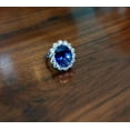 thumbnail image 3 of DP JEWELS & GEMS - 3.20 Ct Natural Blue Sapphire Diamond Engagement Ring Oval Cut 14K White Gold, 3 of 6