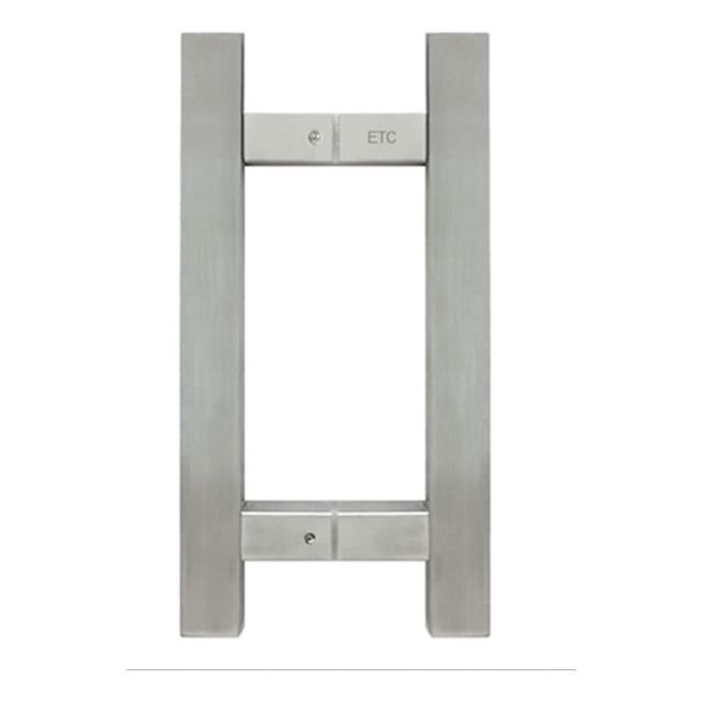 Jaladera Tipo H Cuadrada 120 Cm Acero Inoxidable