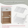 thumbnail image 2 of Organizador de Gabinete Extraíble, No Drill Organizador de Cajones de Cocina, Cajones Extraibles para Cocina, Barandilla elevada de 17 cm, Ancho ajustable de 33-51 cm, cocina/baño etc, 2 of 9