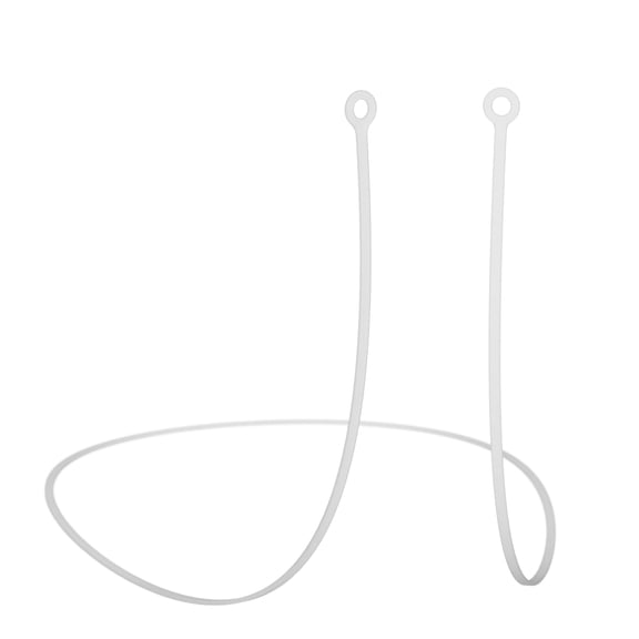 CURVD Earplug Lanyard: Soft Silicone Cord for CURVD, Loop, Vibes & More Earplugs (Cloud) -26 Inches