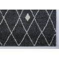thumbnail image 3 of Ladole Rugs Trellis-Dots Pattern Soft Durable Innovatie Area Rug Carpet in Grey-Ivory 5x8 (5'3" x 7'6", 160cm x 230cm), 3 of 4