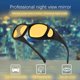 thumbnail image 3 of 2-Pack Yellow Lens Black Sunglasses Covers for Glasses, Compatible with Reading Glasses, 3 of 5