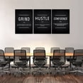 thumbnail image 2 of Hieng Grind Hustle Conquer Wall Art, Success Canvas Painting Wall Decor Motivation Poster Inspiration Quotes Picture Positive Wall Office Workplace（Only canvas）, 2 of 6