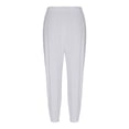 thumbnail image 6 of Aoiroe Women Summer High Waisted Cotton Linen Palazzo Pants Wide Leg Long Lounge Pant Trousers with Pocket White 4XL, 6 of 7
