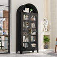 thumbnail image 5 of Adjustable Shelves and Magnetic Doors 73 Inch Tall Metal Arched Storage Cabinet Ideal for Kitchen or Display Usage, 5 of 10