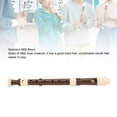 thumbnail image 4 of 8 Hole Soprano Recorder Instrument German Style C Key Flute ABS Detachable Design Exquisite Craftsmanship Comfortable Playability Convenient Storage Black with Protective Case for, 4 of 7