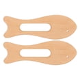 thumbnail image 2 of Wood Massage Tool, 2Pcs Light Portable Wooden Gua Sha Board  for Travel, 2 of 7