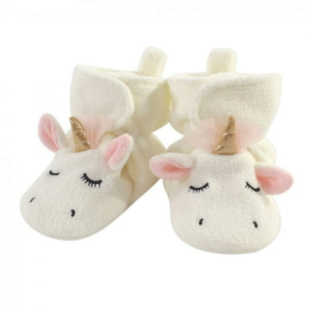 UPC: 0660168544725 | Hudson Baby Infant and Toddler Girl Cozy Fleece Booties  Modern Unicorn  2 Toddler