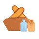 thumbnail image 1 of Bolsa De Agua Caliente Con Cubierta De Cintura Y Funda 1 Lt Naranja, 1 of 5