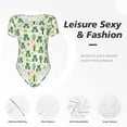 thumbnail image 6 of Uemuo Funny Toad Pattern Women's One Piece Short Sleeve Swimsuit Rash Guard Surfing Modest Quick-drying Swimsuit Beach Essentials-Medium, 6 of 9