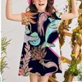 thumbnail image 1 of 2M a 12Y Disney niños niñas adolescentes verano Anna Elsa vestido Jasmine vestido 2022 niños ropa 3D moda hermanas Floral Baby4T Gao Jinjia LED, 1 of 2