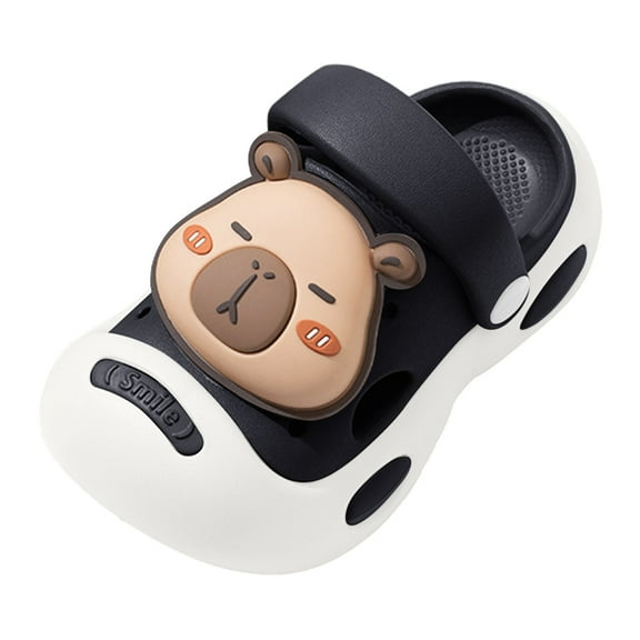 Children's Clogs Boys and Girls Cute Cartoon on Slides Sandals One-Foot Summer Water Shoes Slide Slippers Beach Pool Sandals (Toddler/Little Kids/Big Kids)