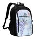 thumbnail image 1 of Balery Bird Butterfly Stripe Mochila con carga USB para hombre y mujer - Mochila impermeable y antirrobo para laptop con puerto USB para viajes, trabajo, 1 of 7