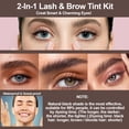 thumbnail image 2 of El kit de color para pestañas y cejas Duoffanny Black, 7 ml, dura 6 semanas, 2 of 8
