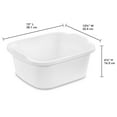 thumbnail image 2 of Lavabo, lavabo, lavabo para pies, 12 litros, plástico Tribello, blanco, 2 of 6