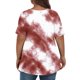 thumbnail image 4 of Tamaño Más Manga Corta Tops para las Mujeres, Casual V-Cuello Camiseta de la Blusa Sólida para el Verano, el Uso Diario Y Casual, 4 of 7