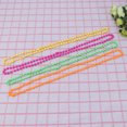 thumbnail image 4 of Collar de cuentas de neón de 4 piezas, cadena de bolas de plástico con cuentas, accesorios para disfraces de fiesta., 4 of 5