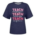 thumbnail image 5 of Daznico T-Shirts Graphiques Grande Taille pour Femmes Col Rond Décontracté Confortables pour Usage Quotidien Hauts Élégants, 5 of 5