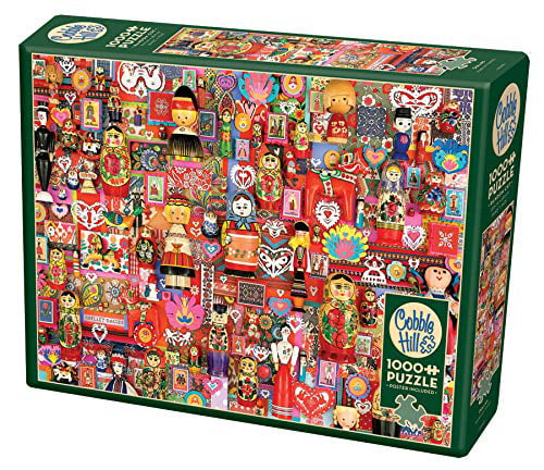 Cobble Hill Puzzles Dollies 1000 Piece Cultural Jigsaw Puzzle 