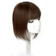 thumbnail image 3 of viviabella Hair Toppers for Women Clip in Human Hair Pieces With Bangs 8” 12” Silk Base Crown Top Toupee Fringe for Loss Thinning Hair Replacement Extensions for Straight Hair, 3 of 8