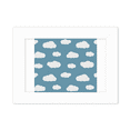 thumbnail image 1 of White Cloud Blue Sky Weather Photo Mount Frame Picture Art Painting Desktop 5x7 inch, 1 of 3