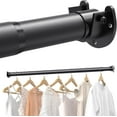 thumbnail image 2 of PACK Closet Rods for Hanging Clothes  to  Stepless Adjustable Metal Closet Rod   Heavy Duty Clothes Hanging Rod for Closet Wardrobes Laundry RV, 2 of 2