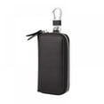 thumbnail image 3 of Leather Car Key Holder Wallets Keychain Covers Zipper Key Case Bag Keys Housekeeper Organizer Women Keychain Covers Car Accessories, 3 of 7