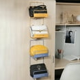 thumbnail image 5 of SPRING PARK Double-Layer Closet Purse Organizer, Hanging Handbag Organizer for Closet Heavy-Duty Mesh Shelves Handbag Storage Bag Closet Purse Storage, 5 of 7