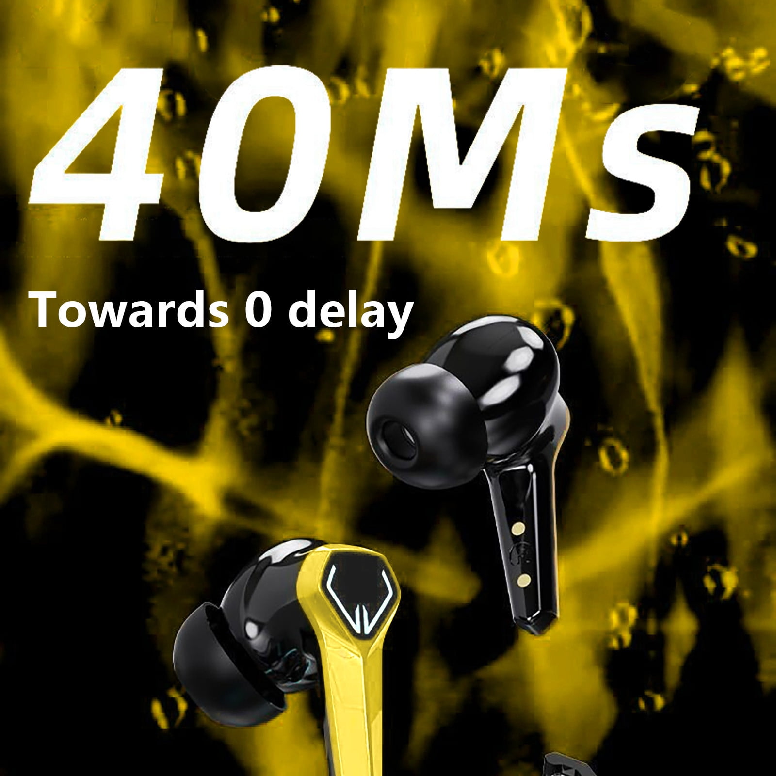 Bluetooth Headphones True Wireless Earbuds 60H Playback LED Power Display Earphones with Wireless Charging Case IPX5 Waterproof in-Ear Earbuds with Mic for TV Smart Phone Laptop Computer Sports