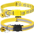 thumbnail image 1 of Reflective Cat Collars Breakaway with Bell, 2 Pack Girl Boy Pet Kitten Collar Adjustable 7.5-12.5 Inch Yellow, 1 of 5