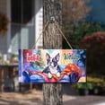 thumbnail image 3 of Watercolor Hello Winter Boston Terrier Chill Christmas Welcome Landscape Wood Sign Gentleman Dog Lover Gifts Hanging Wall Home Decor - 00016, 3 of 5