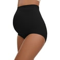 thumbnail image 4 of INSPIRE CHIC Women's High Waist Maternity Briefs Butt Lifter Seamless Comfortable Pregnancy Ladies Panties M Black, 4 of 4