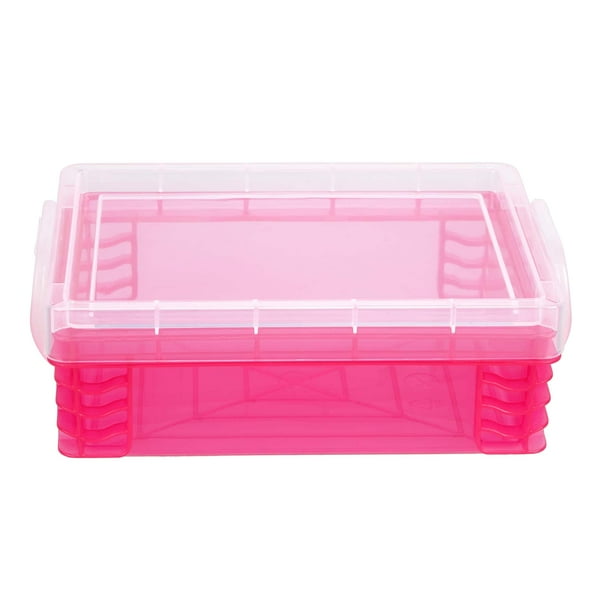 MICHAELS Bulk 32 Pack Pink Stacking Crayon Box by Simply Tidy
