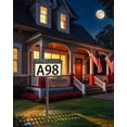 thumbnail image 2 of Placa iluminada impermeable con números de casas solares HAHOME, 2 of 9