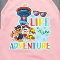 thumbnail image 3 of Paw Patrol - Life Is An Adventure - Toddler And Youth Girls Raglan Graphic T-Shirt, 3 of 6