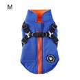 thumbnail image 2 of Arnés de invierno para mascotas, chaqueta impermeable a prueba de viento, para correr, ropa Universal ligera, gancho trasero, decoración de ropa, azul M Eigraketly PT000587-09, 2 of 7