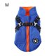 thumbnail image 2 of Arnés de invierno para mascotas, chaqueta impermeable a prueba de viento, para correr, ropa Universal ligera, gancho trasero, decoración de ropa, azul M Eigraketly PT000587-09, 2 of 7
