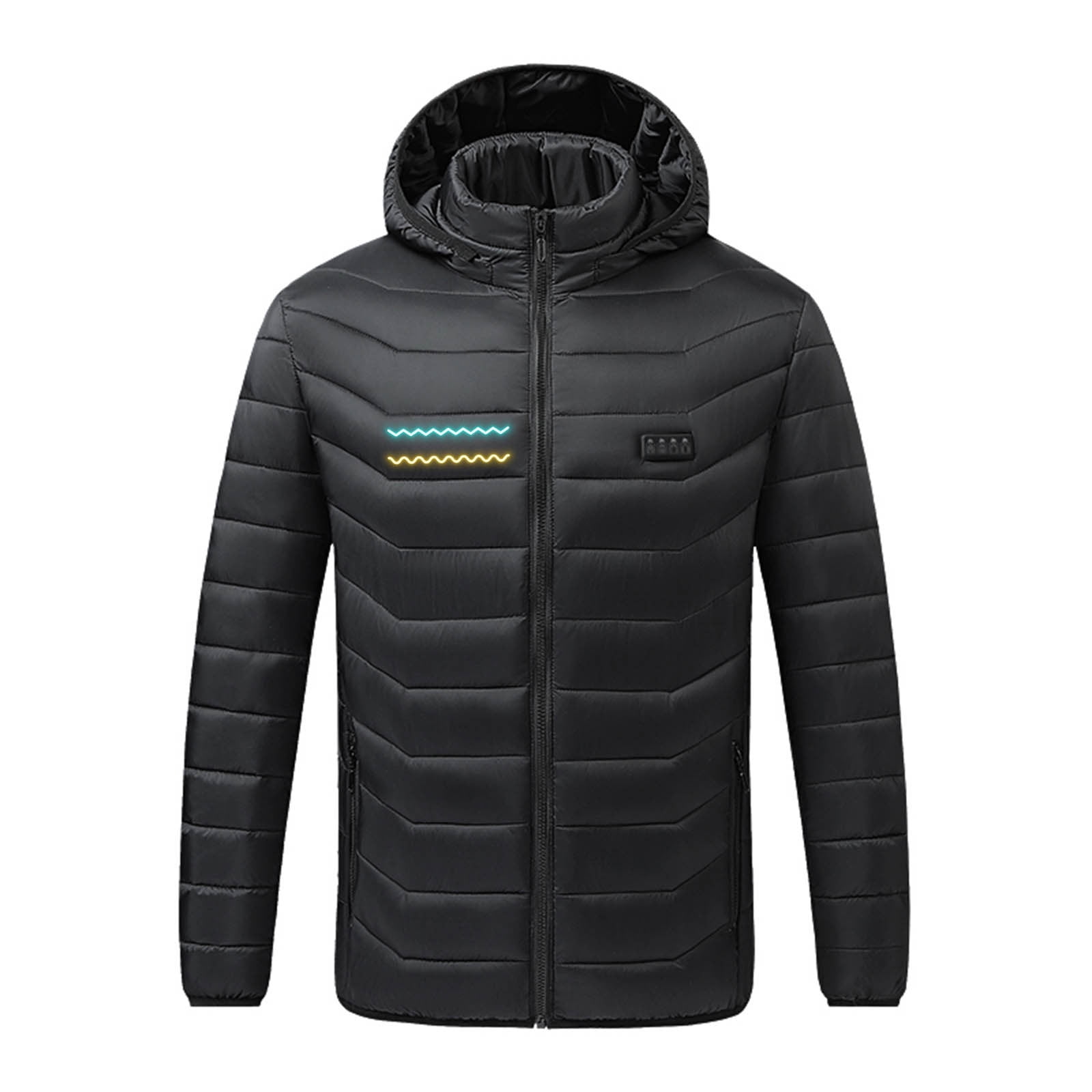 APEXFWDT Unisex Long Sleeve Heated Coat for Women Men Lightweight Heating Jackets Electric Winter Warm Thermal Coats Outdoor Ski Top Battery Not Included Walmart