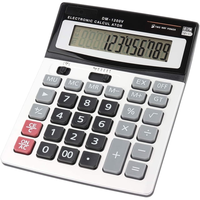 Calculadora Electronica HIHUHEN Grande Contador Solar y Energia