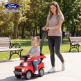 thumbnail image 4 of Gymax 3-In-1 Licensed Ford Stroller Sliding Walking Car w/Horn Sound LED Headlights Red, 4 of 10
