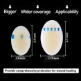 Welnove Blister Pads, Heel Bandages for Blisters, Oval Blister Gel
