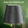 thumbnail image 3 of 2-Pack Black Cordless Table Lamp,Rechargeable LED Desk Lamp,5000mAh Battery Operated Lamp,3000K Warm Light Stepless Dimming,IP54 Waterproof Portable Table Light for Restaurant/Camping,Black, 3 of 17