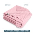 thumbnail image 4 of Bare Home Waffle Blanket - 100% Cotton - Lightweight & Breathable - King/Cal King, Light Pink, 4 of 4